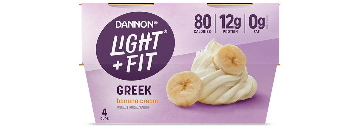 Light + Fit Banana Cream Nonfat Greek Yogurt