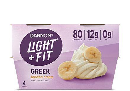 Light + Fit Banana Cream Nonfat Greek Yogurt
