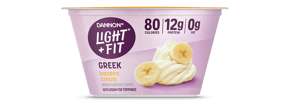 Light + Fit Banana Cream Nonfat Greek Yogurt