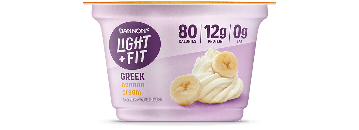 Light + Fit Banana Cream Nonfat Greek Yogurt