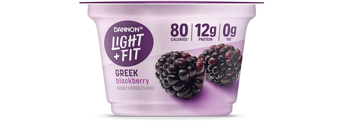 Light + Fit Blackberry Nonfat Greek Yogurt