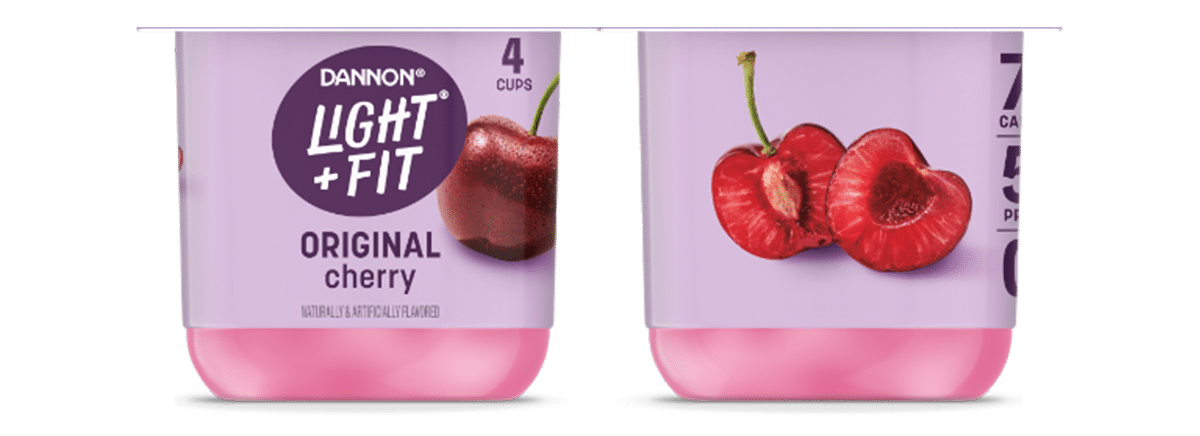 Light + Fit Cherry Nonfat Yogurt
