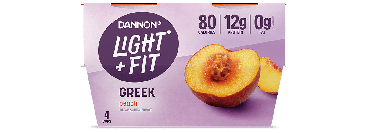 Light + Fit Peach Nonfat Greek Yogurt