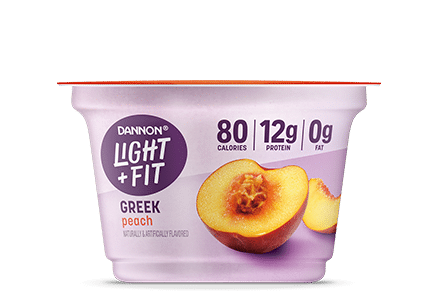 Light + Fit Peach Nonfat Greek Yogurt