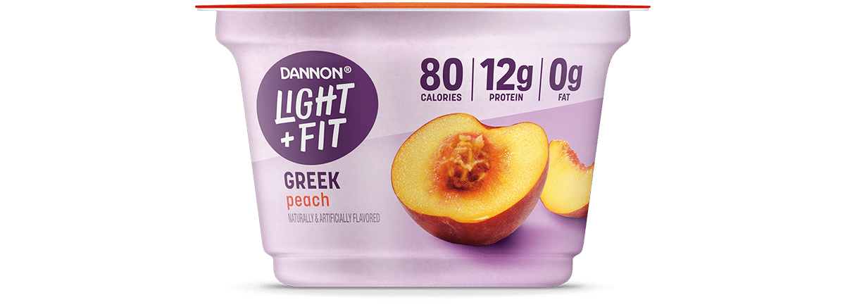 Light + Fit Peach Nonfat Greek Yogurt