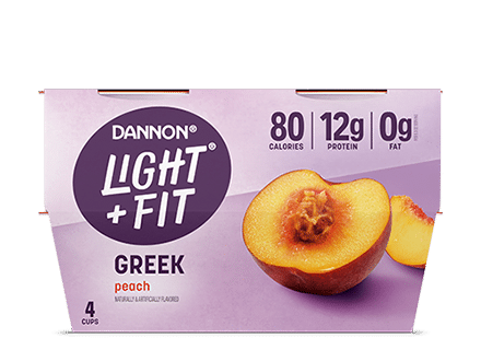 Light + Fit Peach Nonfat Greek Yogurt