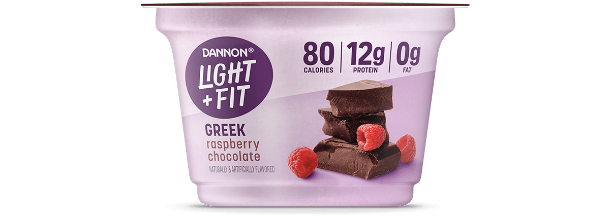 Light + Fit Raspberry Chocolate Nonfat Greek Yogurt