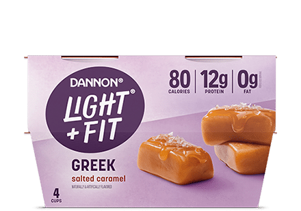 Light + Fit Salted Caramel Nonfat Greek Yogurt