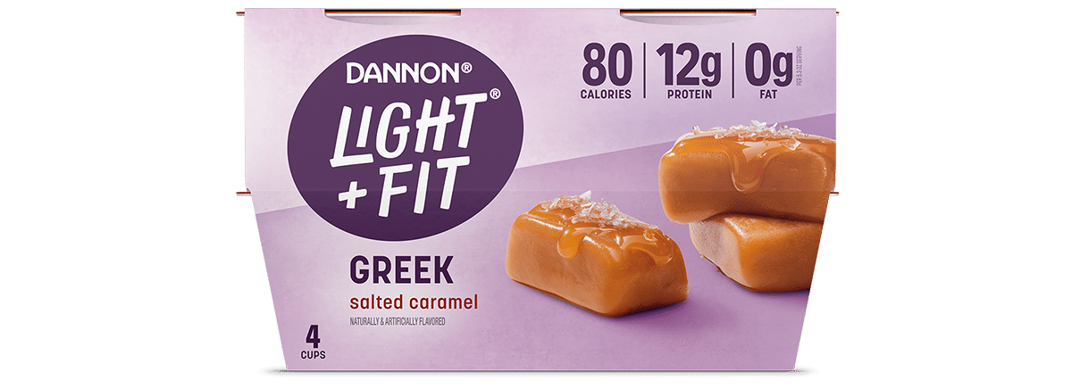 Light + Fit Salted Caramel Nonfat Greek Yogurt