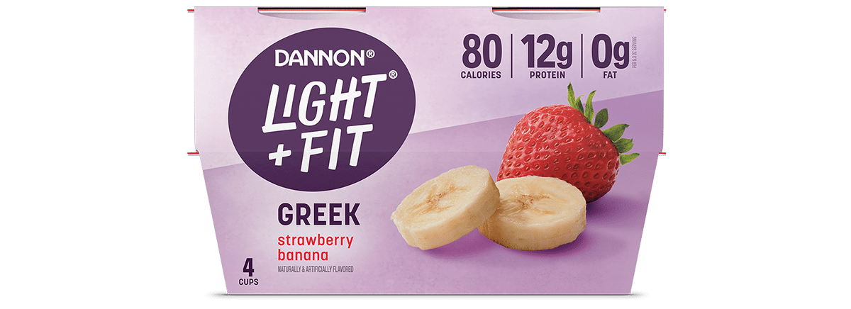Light + Fit Strawberry Banana Nonfat Greek Yogurt