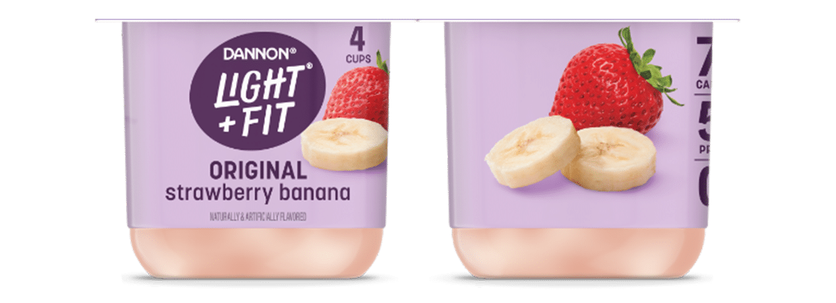 Light + Fit Strawberry Banana Nonfat Yogurt