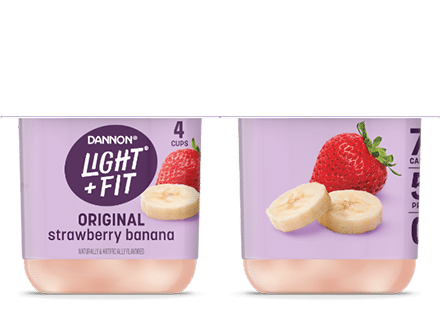 Light + Fit Strawberry Banana Nonfat Yogurt