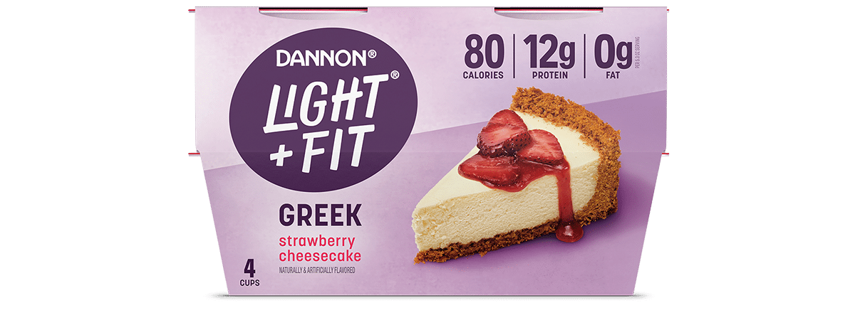 Light + Fit Strawberry Cheesecake Nonfat Greek Yogurt