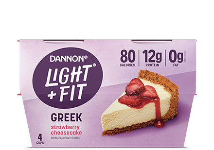 Light + Fit Strawberry Cheesecake Nonfat Greek Yogurt