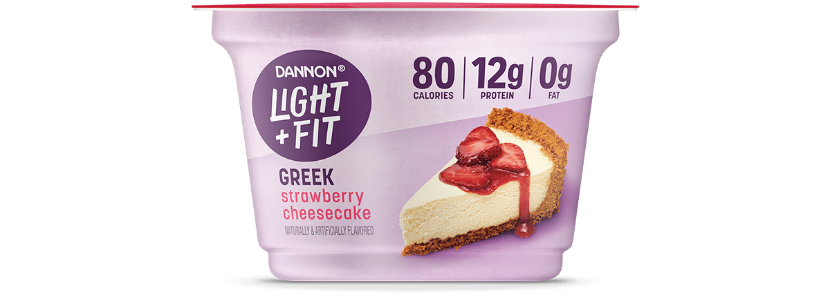 Light + Fit Strawberry Cheesecake Nonfat Greek Yogurt