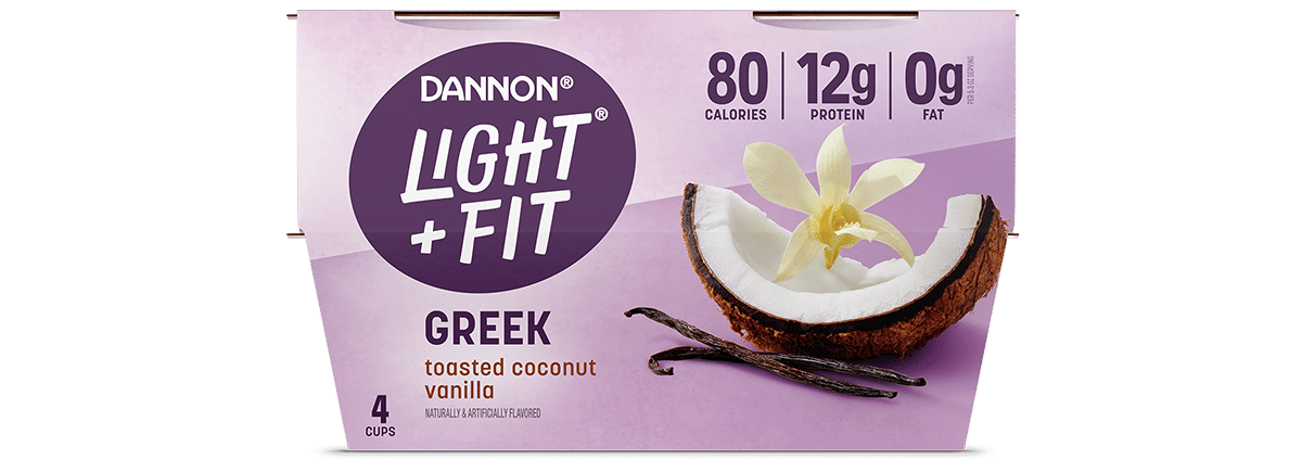 Light + Fit Toasted Coconut Vanilla Nonfat Greek Yogurt