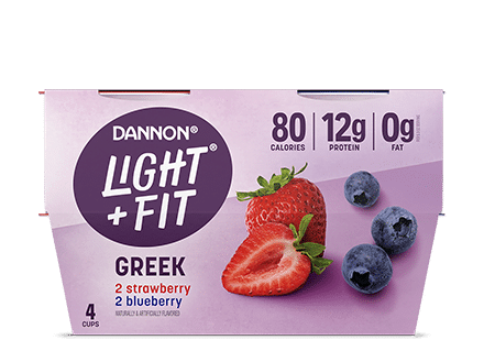 Light + Fit Strawberry Blueberry Nonfat Greek Yogurt