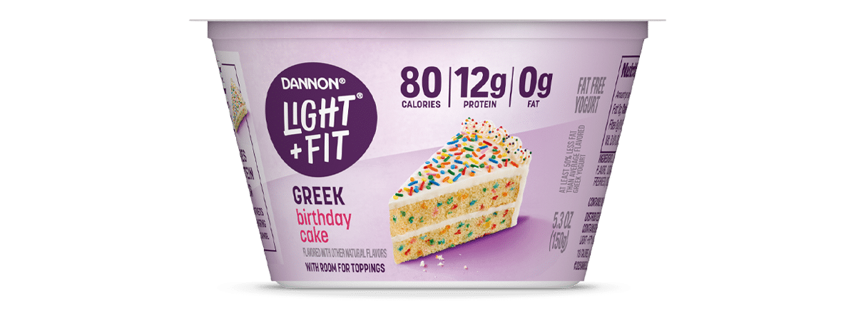 Light + Fit Birthday Cake Nonfat Greek Yogurt 5.3oz