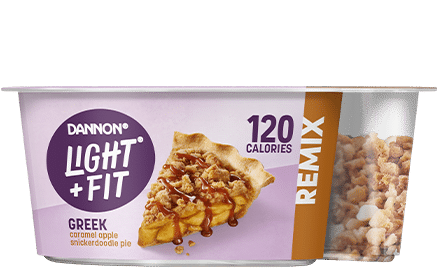 Light + Fit® REMIX Caramel Apple Snickerdoodle Pie Fat Free Greek Yogurt with Mix-ins