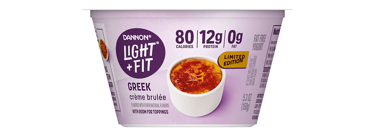 Light + Fit Crème Brulée Nonfat Greek Yogurt 5.3oz